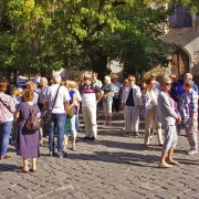 Sighisoara - w oczkiwaniu na wejście do Muzeum Drakuli.