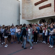 Wieczorma msza św. z udziałem przybyłych do Polski pielgrzymów.