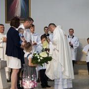 Ks. Neoprezbiter Łukasz Krawczyk odprawia Mszę Św. Sekundycyjną