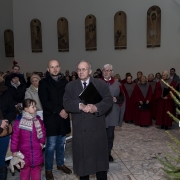 Dyrygent chóru Nazaret p. Eligiusz Szczepaniak.