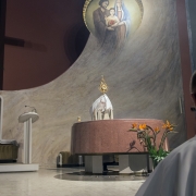 Zakończenie liturgi błogosławieństwem.