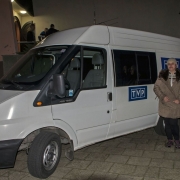 Wieczorne przygotowanie do transmisji w TV Polonia. Przygowanie świątyni zakończone - pora wracać do domu.