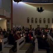 Uroczystość odnowienia przyrzeczeń chrzcielnych, poświęcenie świece i alb 2016.