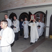 Pożegnanie kopii Obrazu Matki Bożej Częstochowskiej.