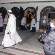 Pożegnanie kopii Obrazu Matki Bożej Częstochowskiej.